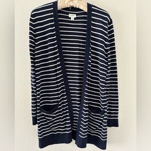 J. Crew Navy/White Cardigan